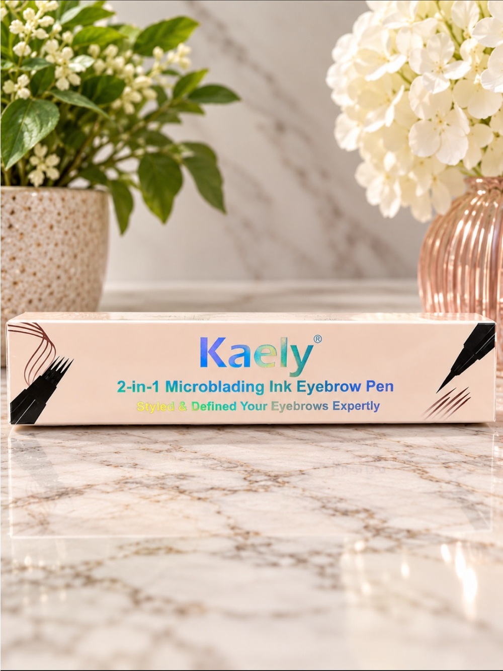 ☀️5/$20 Kaely 2-in-1 Microblading Ink Eyebrow Pen – Brow Defining Makeup